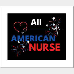 All American nurse Posters and Art